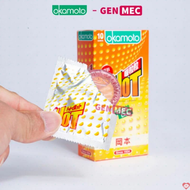 Bao Cao Su Okamoto Nhật Gai Li Ti Nóng Ấm Kéo Dài Đột Phá 