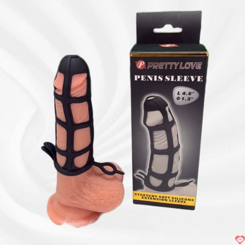 Bao Cao Su Đôn Silicon Lưới Mềm Mịn - Có Kèm Vòng Đeo Vào Trứng - Prettylove