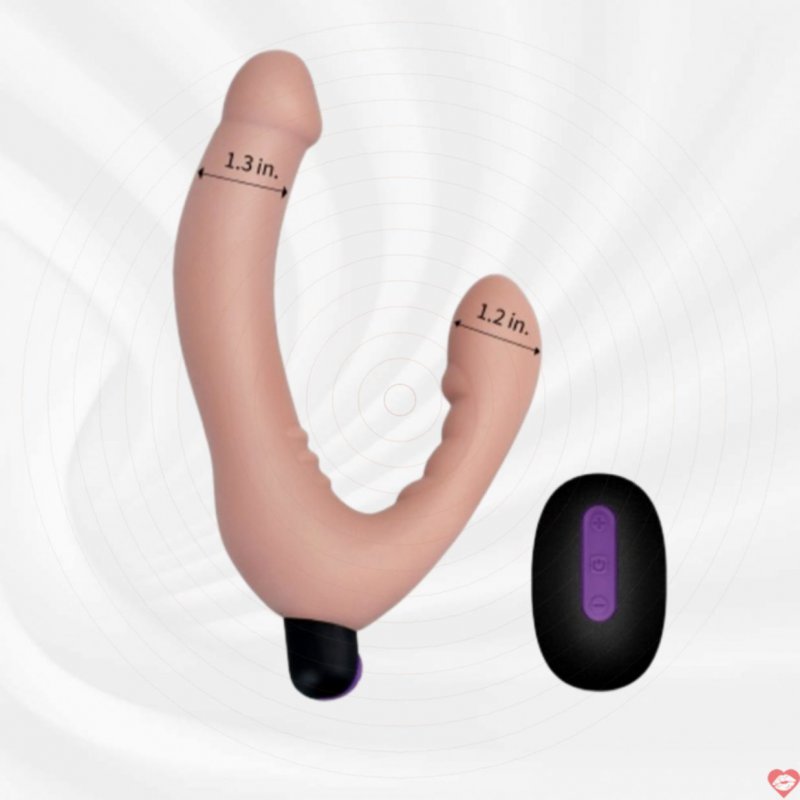 Dương vật giả silicone 2 đầu mềm mại rung điều khiển xa siêu hấp dẫn giá tốt 