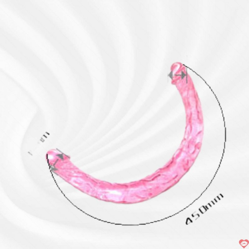 Dương vật silicon 2 đầu mềm dài cho les kích thích đỉnh cao 