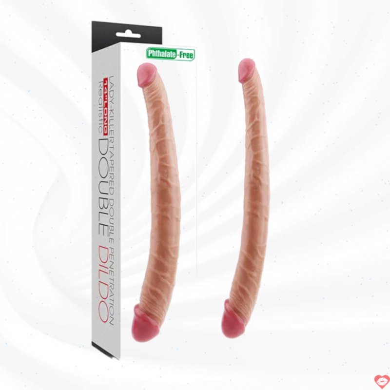 Lovetoy Double Dildo Silicone 2 Đầu Dương Vật Giả Cao Cấp 