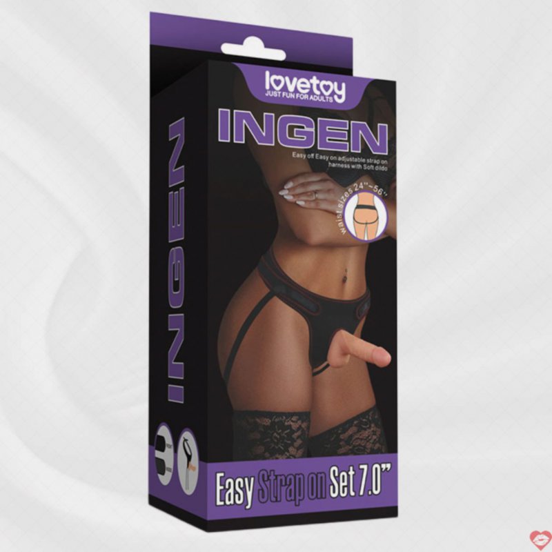 Dương Vật Giả Gắn Dây Đeo Cho Less Mềm Mịn – Lovetoy USA DC65Q