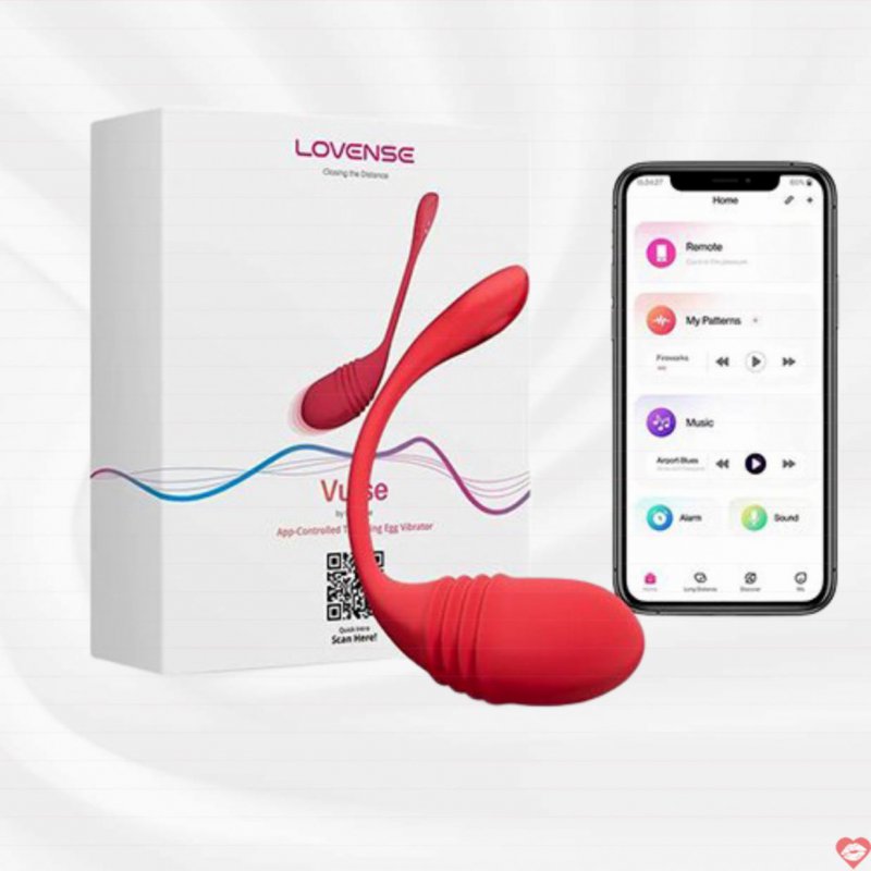 Trứng Rung Thụt Siêu Mạnh Điều Khiển Từ Xa Lovense Vulse EG34D