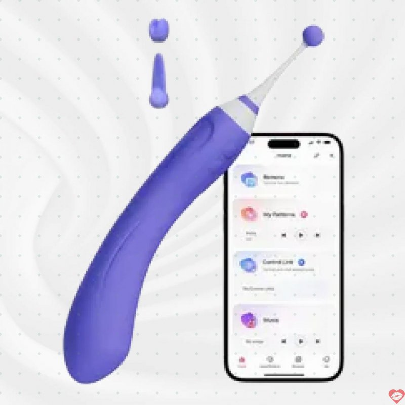 Máy Rung Lovense Hyphy Kèm 3 Đầu Phụ Kết Nối Đam Mê Không Khoảng Cách