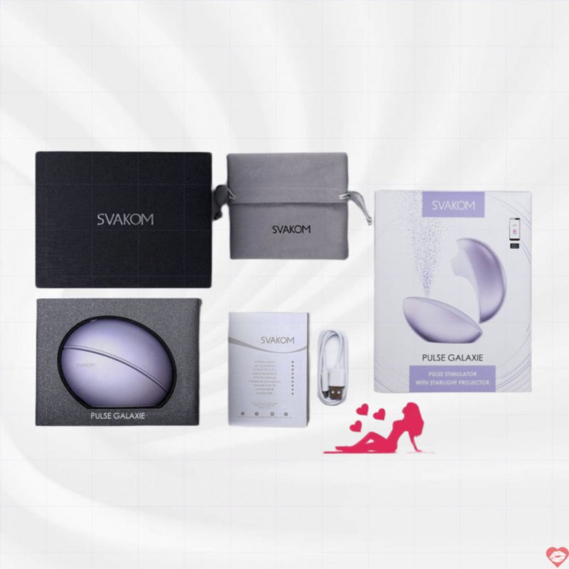 Svakom Pulse Galaxie-Máy bú Mút Âm Vật Và Ngực mini với đèn chiếu ánh sao kết nối qua app DC90BG
