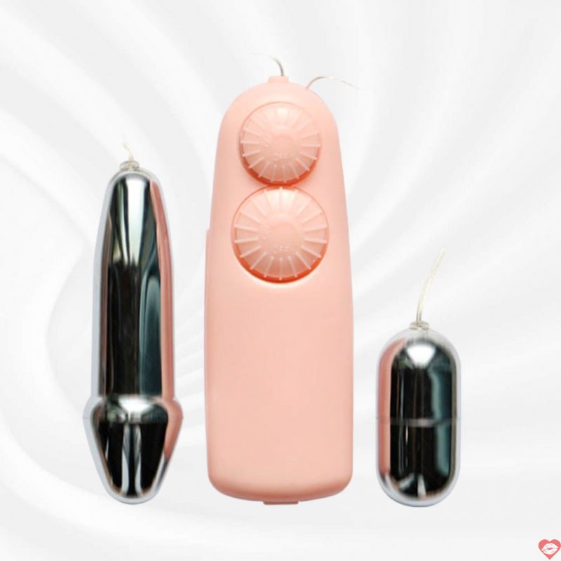 Trứng Rung Tình Yêu Inox 2 Đầu Cao Cấp - Baile Double Bullets Hot