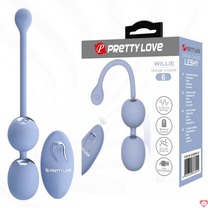 Trứng Rung Pretty Love Willie Điều Khiển Từ Xa 12 Chế Độ Rung