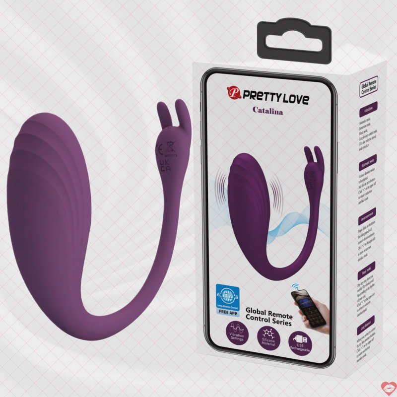 Trứng Rung Pretty Love Catalina Điều Khiển Từ Xa Với 12 Chế Độ Rung