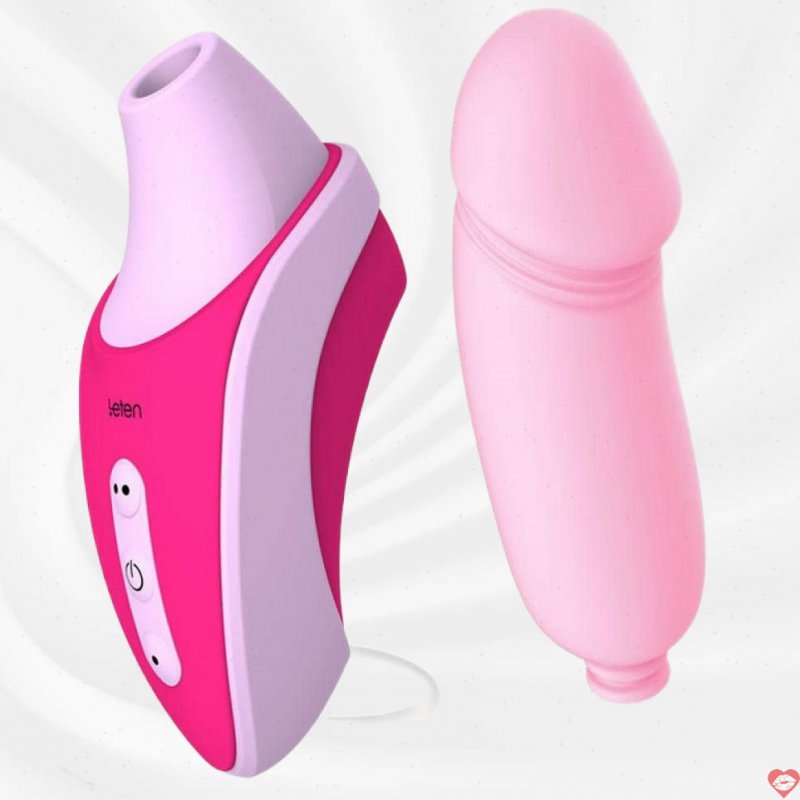 Máy Rung Bú Mút Mini Kèm Trứng Rung Leten Mềm Mại Cực Phê