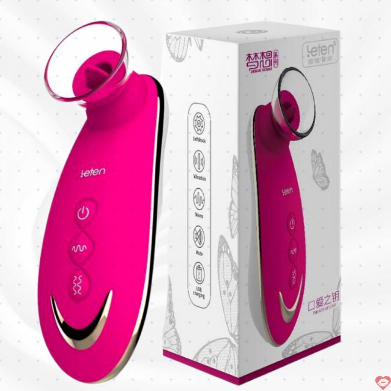 Máy Bú Liếm Licking Sucking Massage Cao Cấp Leten