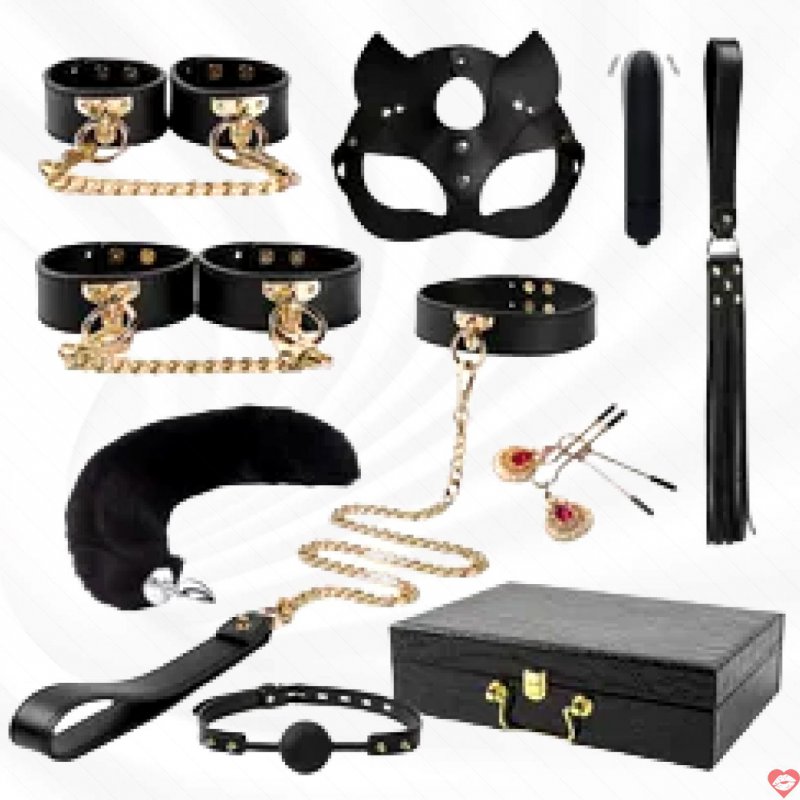Bộ Sưu Tập BDSM 10 Món Cao Cấp Khởi Đầu Hoàn Hảo Cho Cặp Đôi 