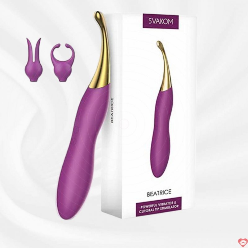 Máy Rung Massage Svakom Beatrice 2 Đầu Kích Thích Đa Điểm 