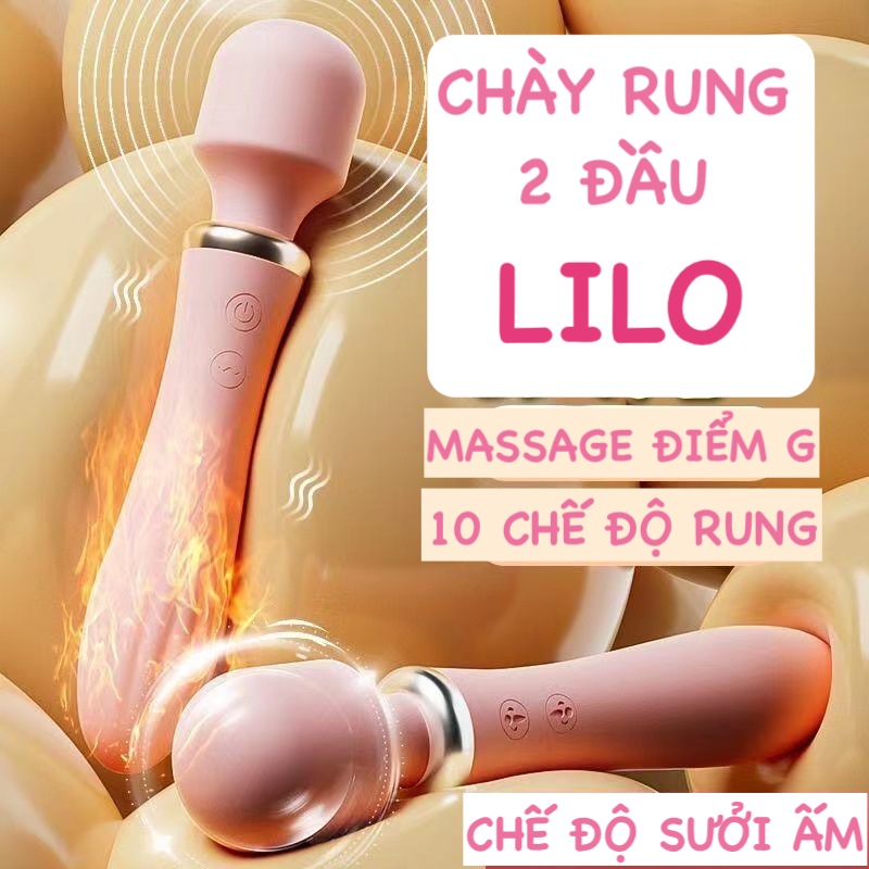Đại lý Chày rung 2 đầu LiLo không dây toả nhiệt máy massage điểm G có tốt không?