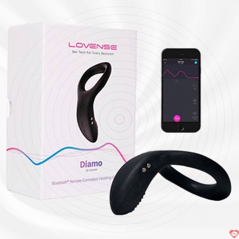 Lovense Diamo DC93B vòng rung cao cấp đỉnh điều khiển app tiện lợi 