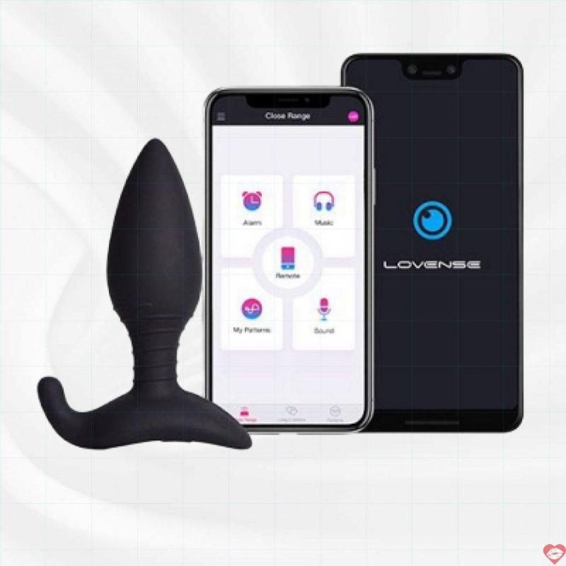 Phích rung hậu môn Lovense Hush điều khiển thông minh từ xa qua app DC93A