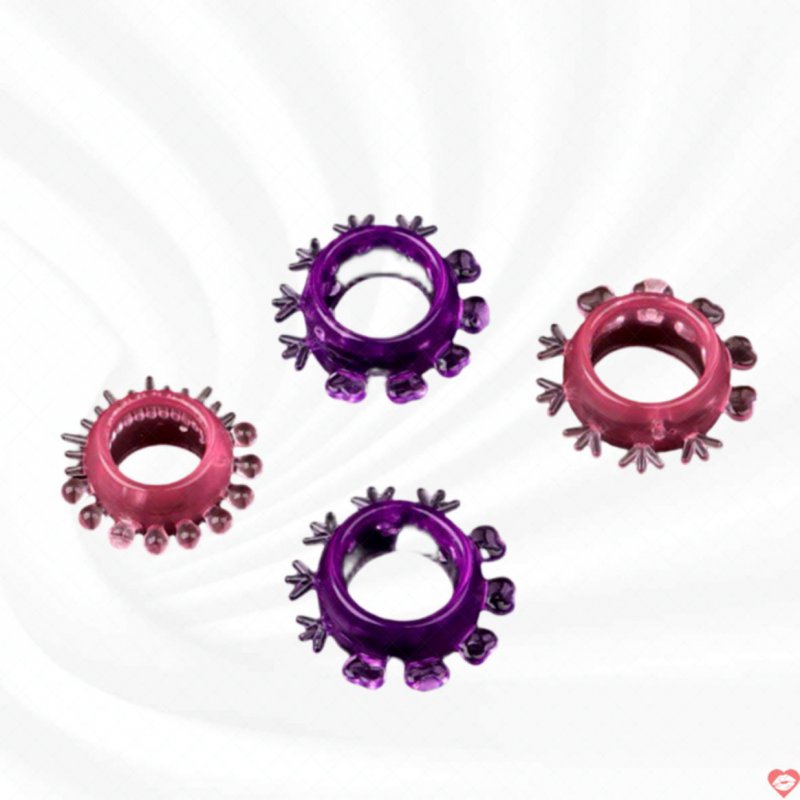 Vòng Deo Dương Vật Silicon Mềm Mại Kích Thích - Hộp 4 Cái 