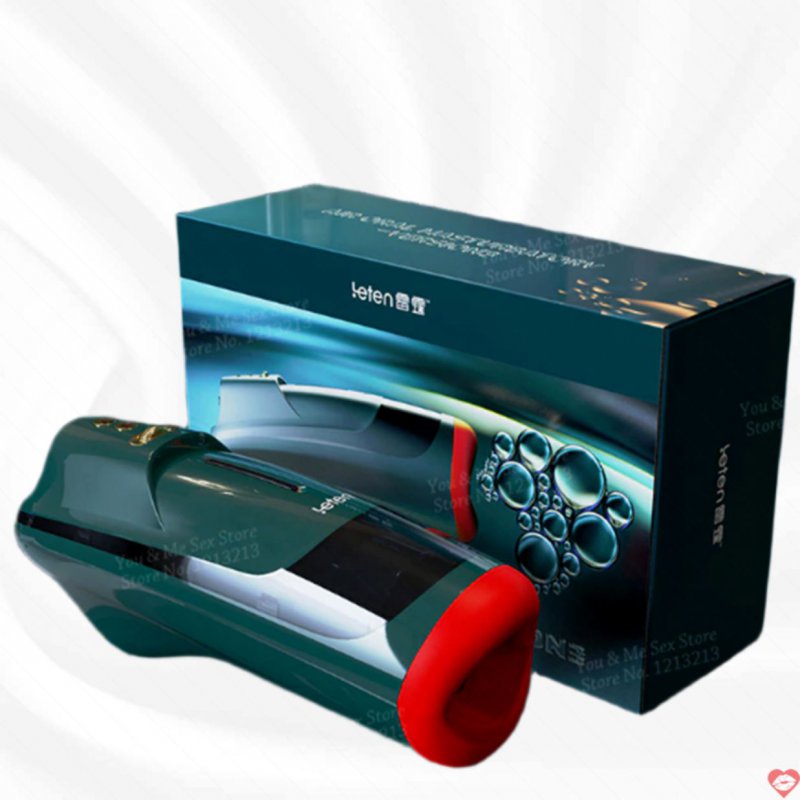 Máy thủ dâm Leten Air Blowjob rung bú sưởi ấm cực phê AD33T