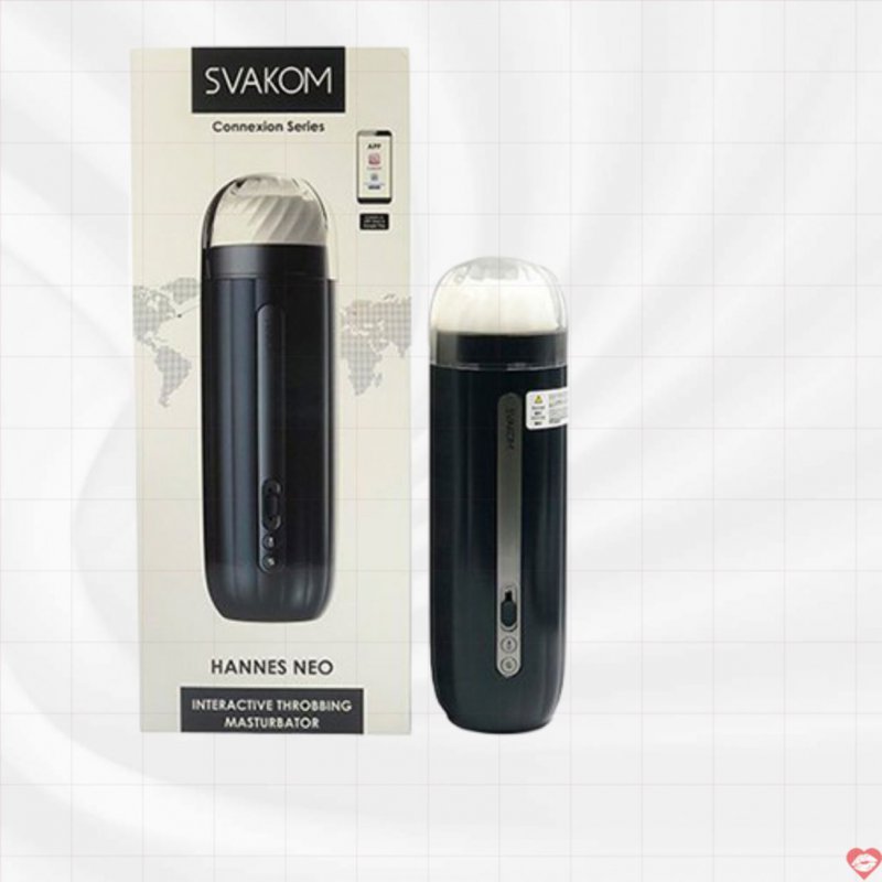 Máy thủ dâm Svakom Hannes Neo – Tự Động Thụt Co Bóp Sưởi Ấm Điều Khiển Điện Thoại