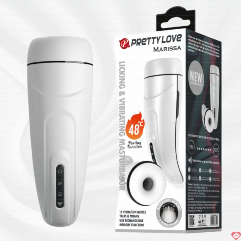 Âm Đạo Giả Pretty Love Marissa Đa Năng Lõi Silicon 4D Rung Liếm Mạnh