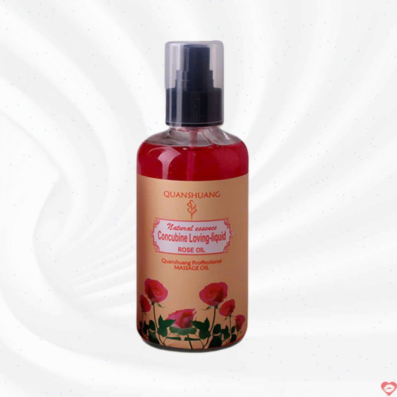 Tinh dầu massage Quanshuang hương hoa hồng 300ml thư giãn dịu nhẹ kích thích 