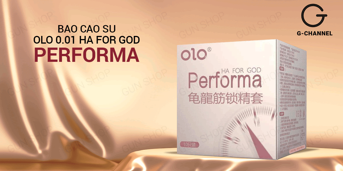  Kho sỉ Bao cao su OLO 0.01 Performa Ha For God - Siêu mỏng kéo dài thời gian - Hộp 10 cái có tốt không?