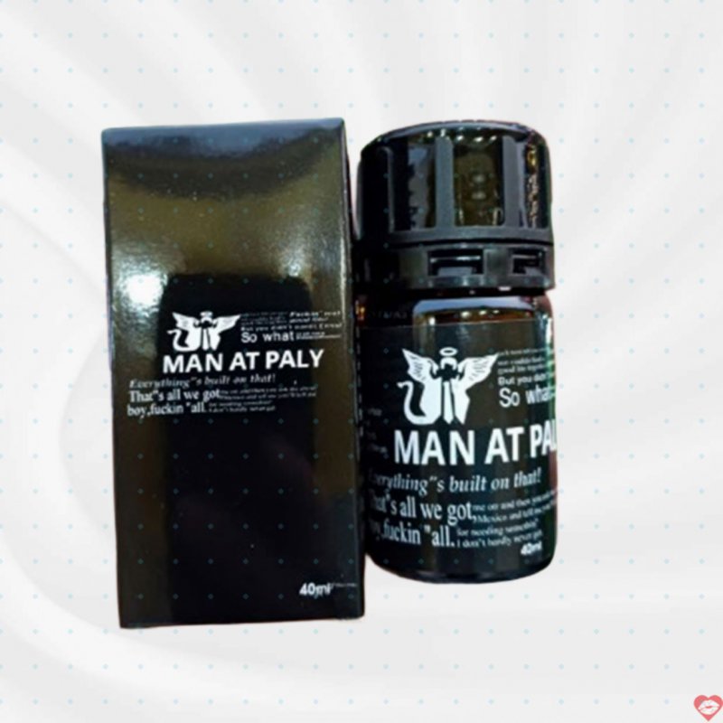 Popper MAN AT PALY 40ml Đen Mùi Dịu Phê Mạnh Chống Lờn Hàng Chính Hãng 