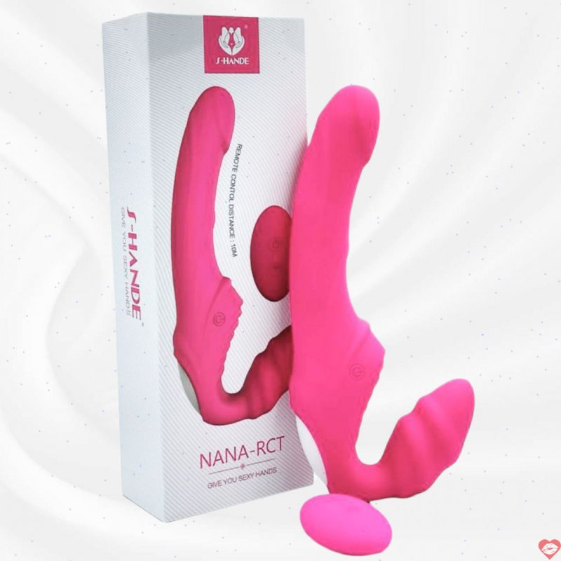 Dương Vật Giả 2 Đầu Điều Khiển Từ Xa Rung Cực Mạnh Cho Les 