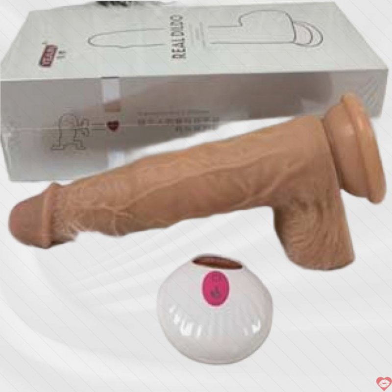 Dương Vật Giả DV60D Rung Thụt Điều Khiển Từ Xa Có Sưởi Ấm 