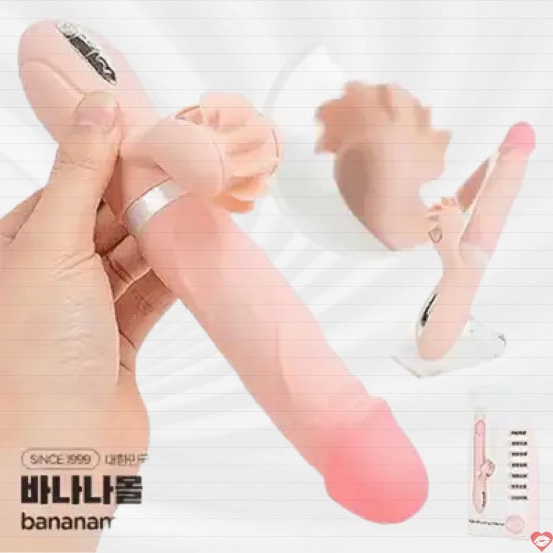 DV44S dương vật giả cao cấp rung liếm thụt tự động kích thích nữ 