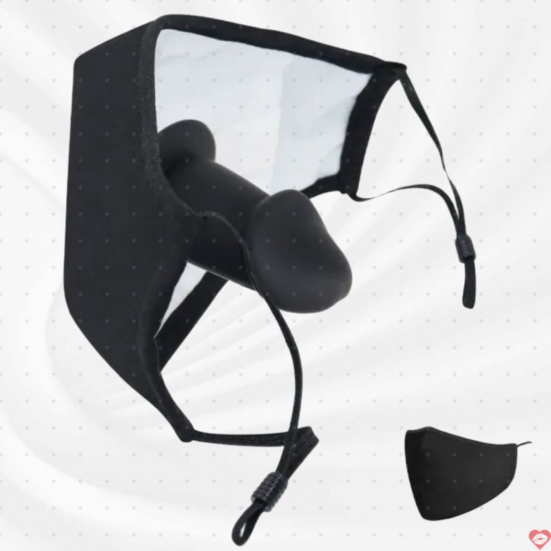 Khẩu trang BDSM độc đáo kèm phụ kiện dương vật giả giá tốt 
