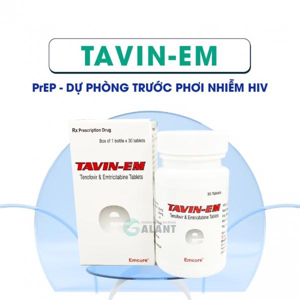 Thuốc Tavin-em Prep 30 viên uống dự phòng HIV hiệu quả an toàn 