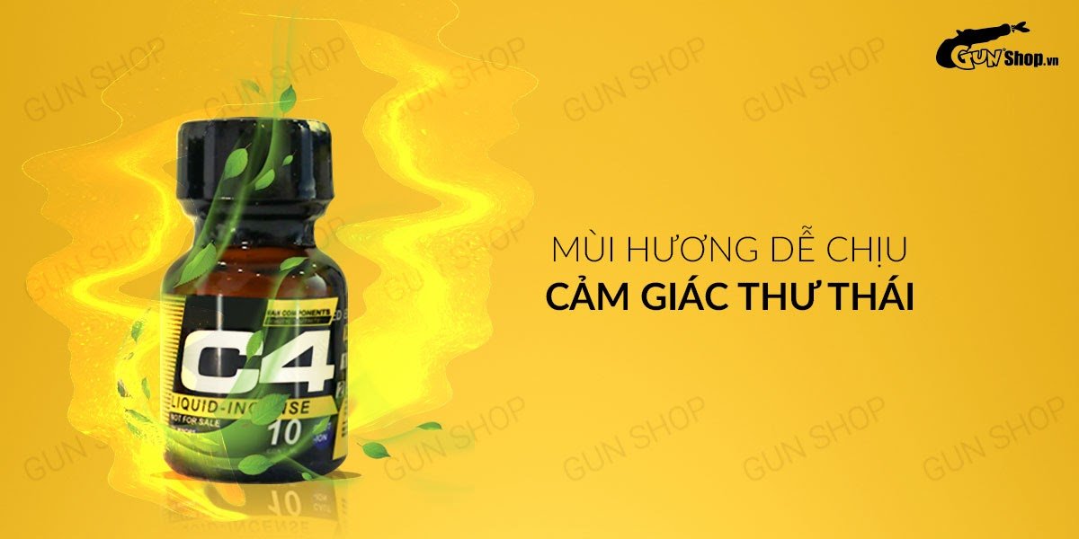  Đại lý Chai hít tăng khoái cảm Popper C4 Black Yellow - Chai 10ml giá tốt