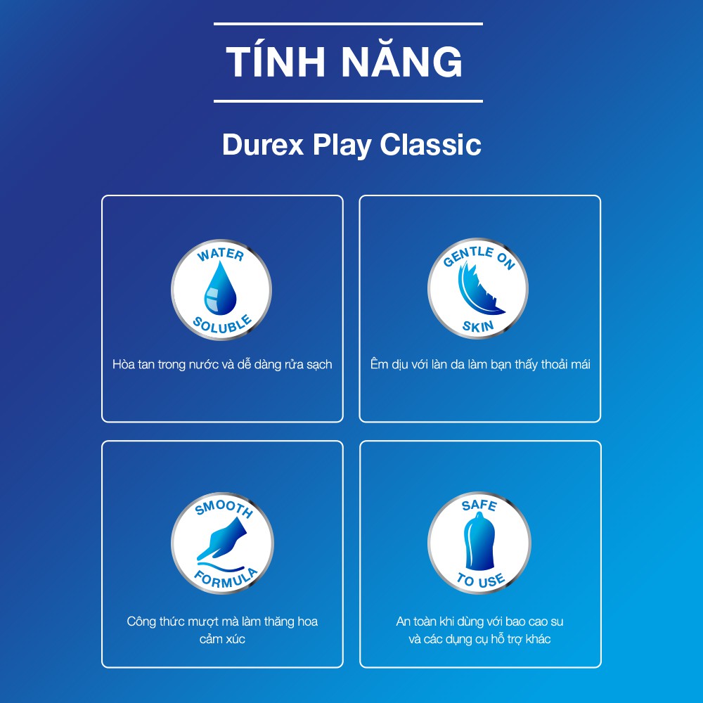 Gel bôi trơn Durex Play Classic 50ml tăng khoái cảm tốt nhất