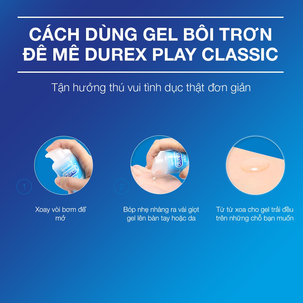 Gel bôi trơn Durex Play Classic 50ml tăng khoái cảm tốt nhất