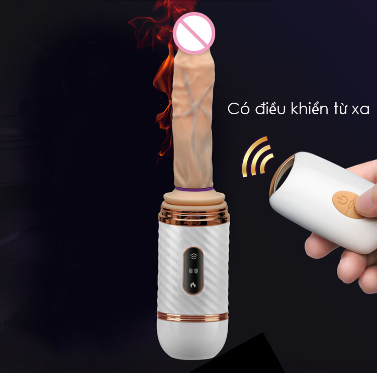Dương vật giả Cyclone Fire rung Thụt Hít tường Sạc USB tiện lợi