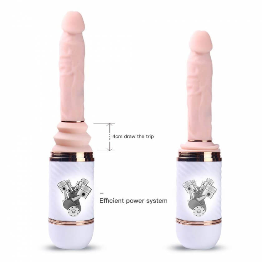 Dương vật giả Cyclone Fire rung Thụt Hít tường Sạc USB tiện lợi
