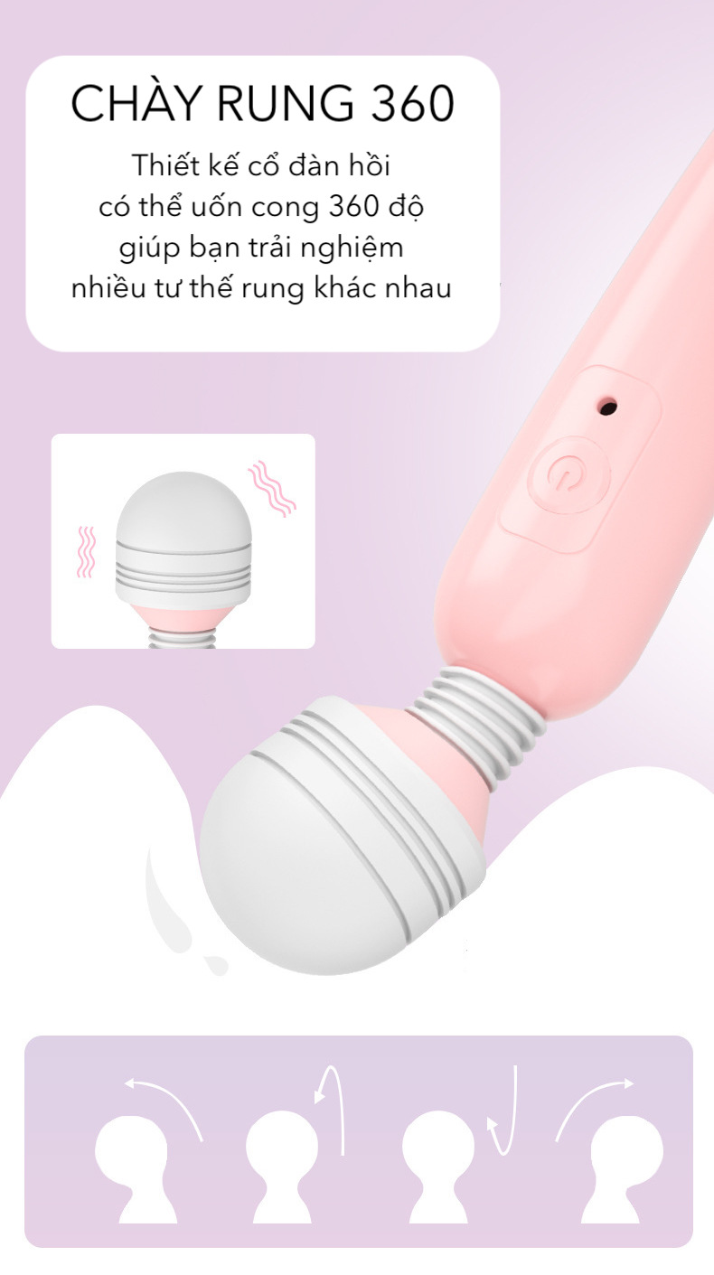 Chày rung Lilo không dây sạc USB máy massage điểm G giá tốt Chày rung Lilo không dây sạc USB máy massage điểm G giá tốt