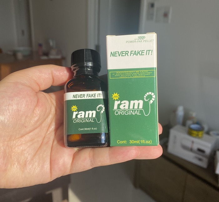 Chai hít kích dục Ram Original 30ml chính hãng Never Fake It PPP