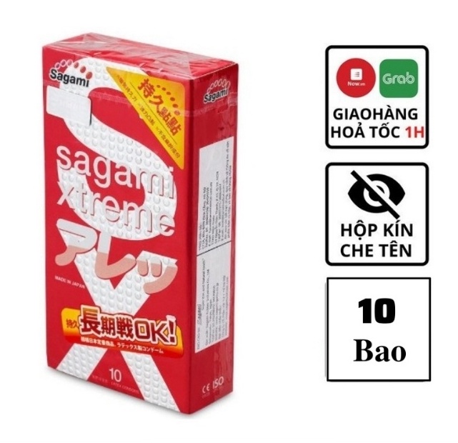 Bao Cao Su Sagami Xtreme Gân Gai Siêu Mỏng - Hộp 10 Cái Bao Cao Su Sagami Xtreme Gân Gai Siêu Mỏng - Hộp 10 Cái