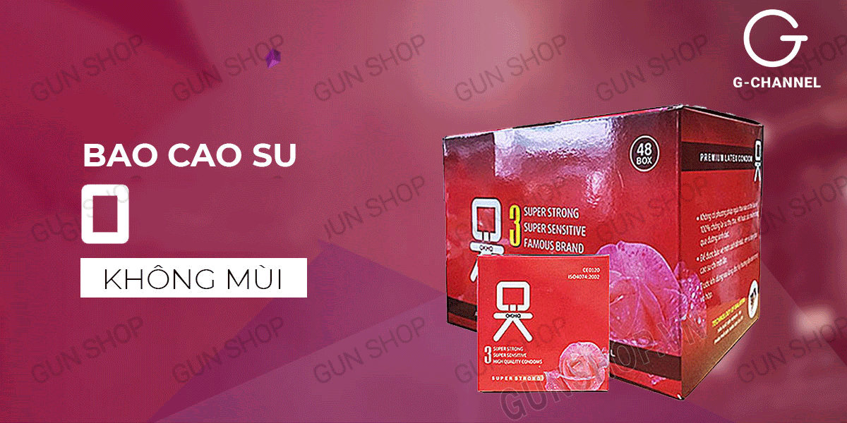 Bao cao su OKHQ hộp 3 cái an toàn thoải mái giá tốt nhanh Bao cao su OKHQ hộp 3 cái an toàn thoải mái giá tốt nhanh