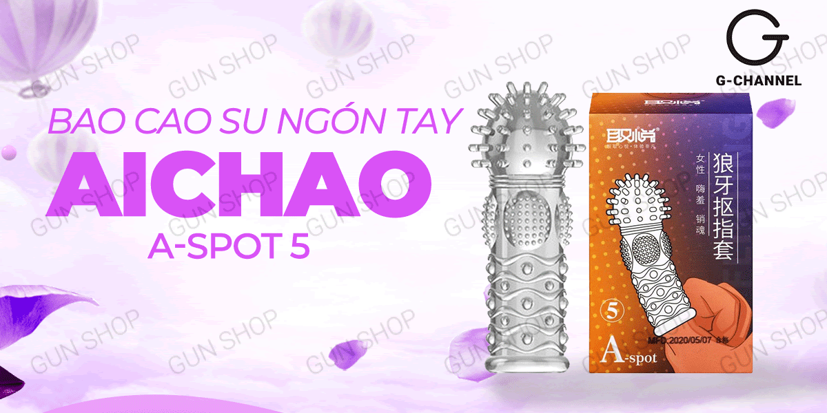 Mua Bao cao su ngón tay Aichao A-spot 5 - Gai nổi lớn - Hộp 1 cái tốt nhất Mua Bao cao su ngón tay Aichao A-spot 5 - Gai nổi lớn - Hộp 1 cái tốt nhất