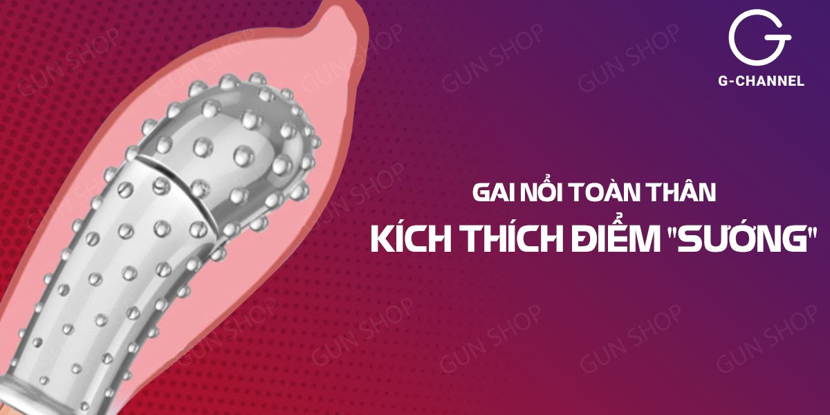 Bao cao su ngón tay gai nổi kích thích G-spot hộp 1 cái chính hãng