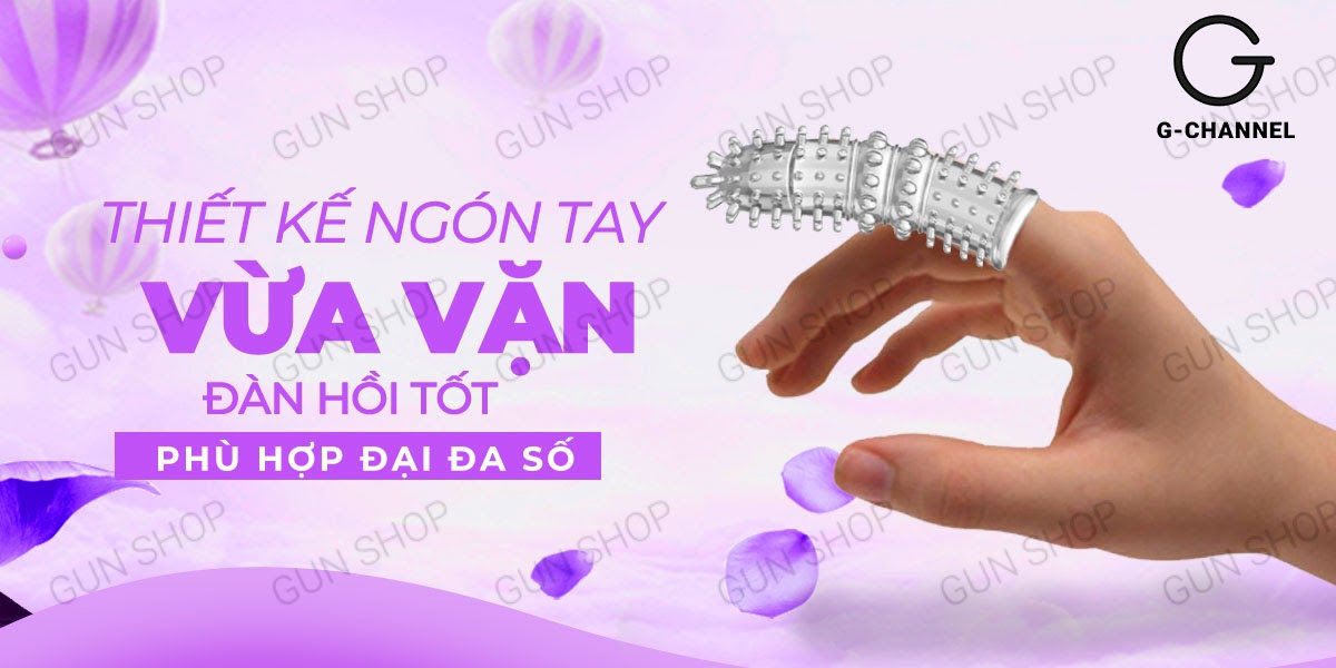 Bao cao su ngón tay Aichao A-spot gai lớn kích thích cực đỉnh Bao cao su ngón tay Aichao A-spot gai lớn kích thích cực đỉnh