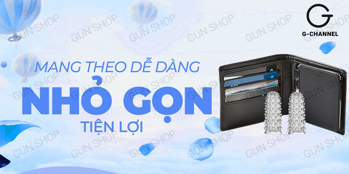 Bao cao su gai nổi Aichao 2 ngón tay dài - Hộp 2 cái siêu mượt Bao cao su gai nổi Aichao 2 ngón tay dài - Hộp 2 cái siêu mượt