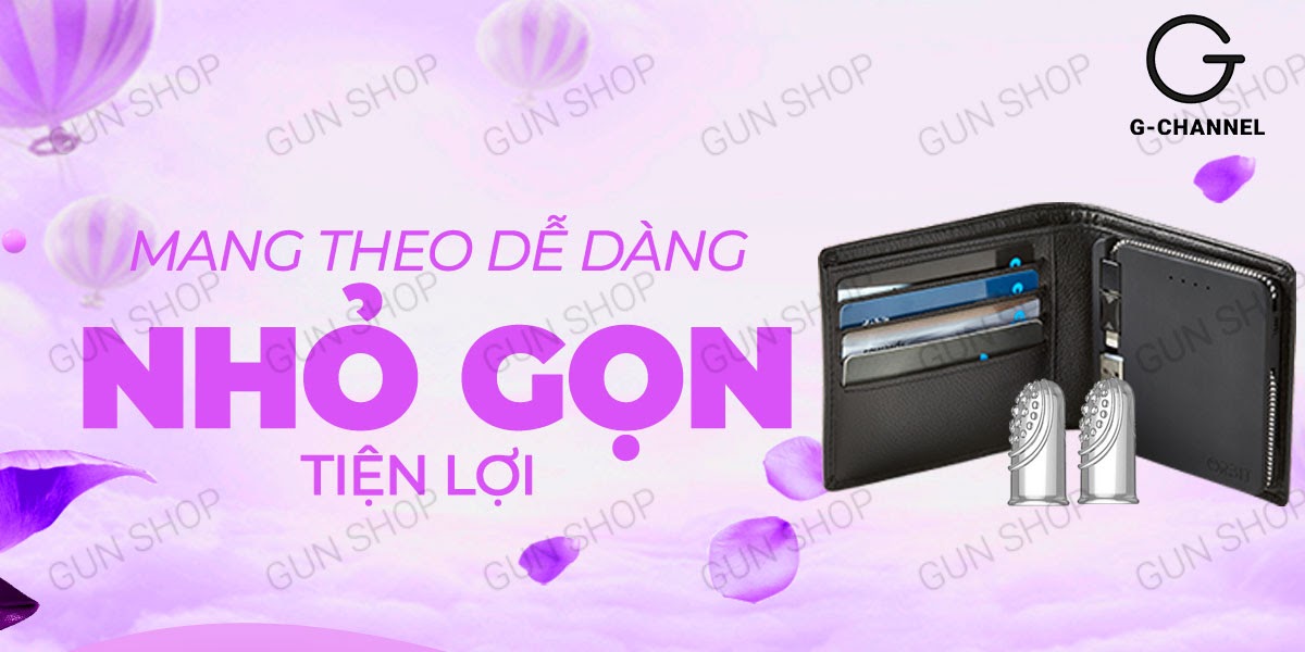 Bao cao su ngắn Aichao 2 ngón tay Gân gai nổi Hộp 2 cái kích thích