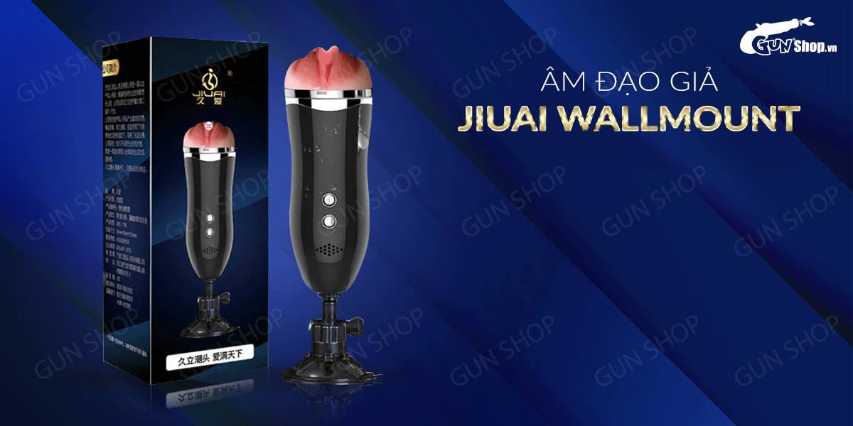 Nhập sỉ Âm đạo giả dính tường có rung và rên dùng sạc - Jiuai Wallmount hàng mới về