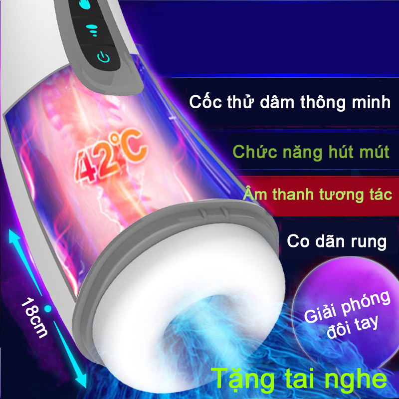 Âm Đạo Giả Rung Bú Mút Co Bóp Tỏa Nhiệt Cao Cấp Kích Thích