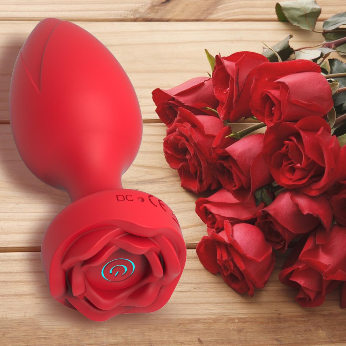 Phích Cắm Hậu Môn Hoa Hồng Rung Điều Khiển Cao Cấp Thú Vị