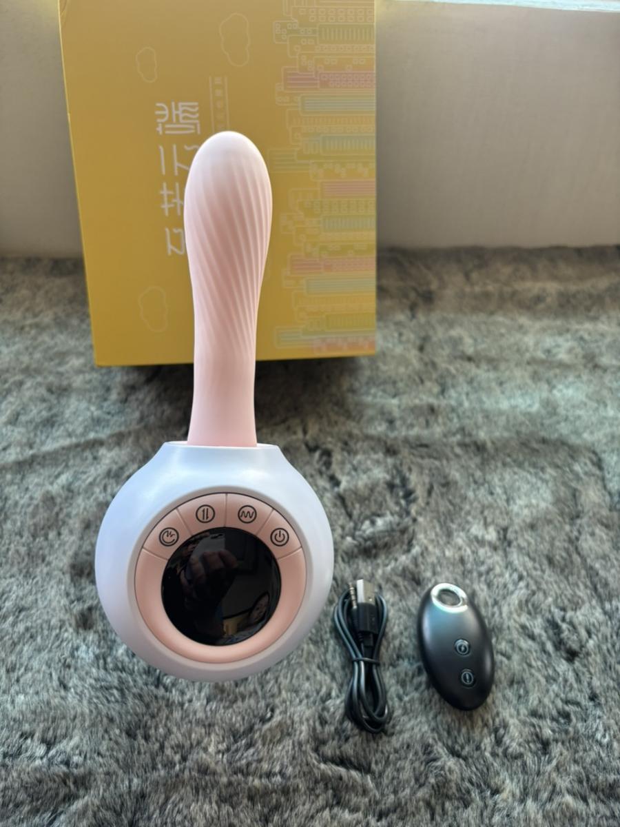 Dildo rung thụt điều khiển LCD thỏa mãn nữ kích thích mạnh mẽ