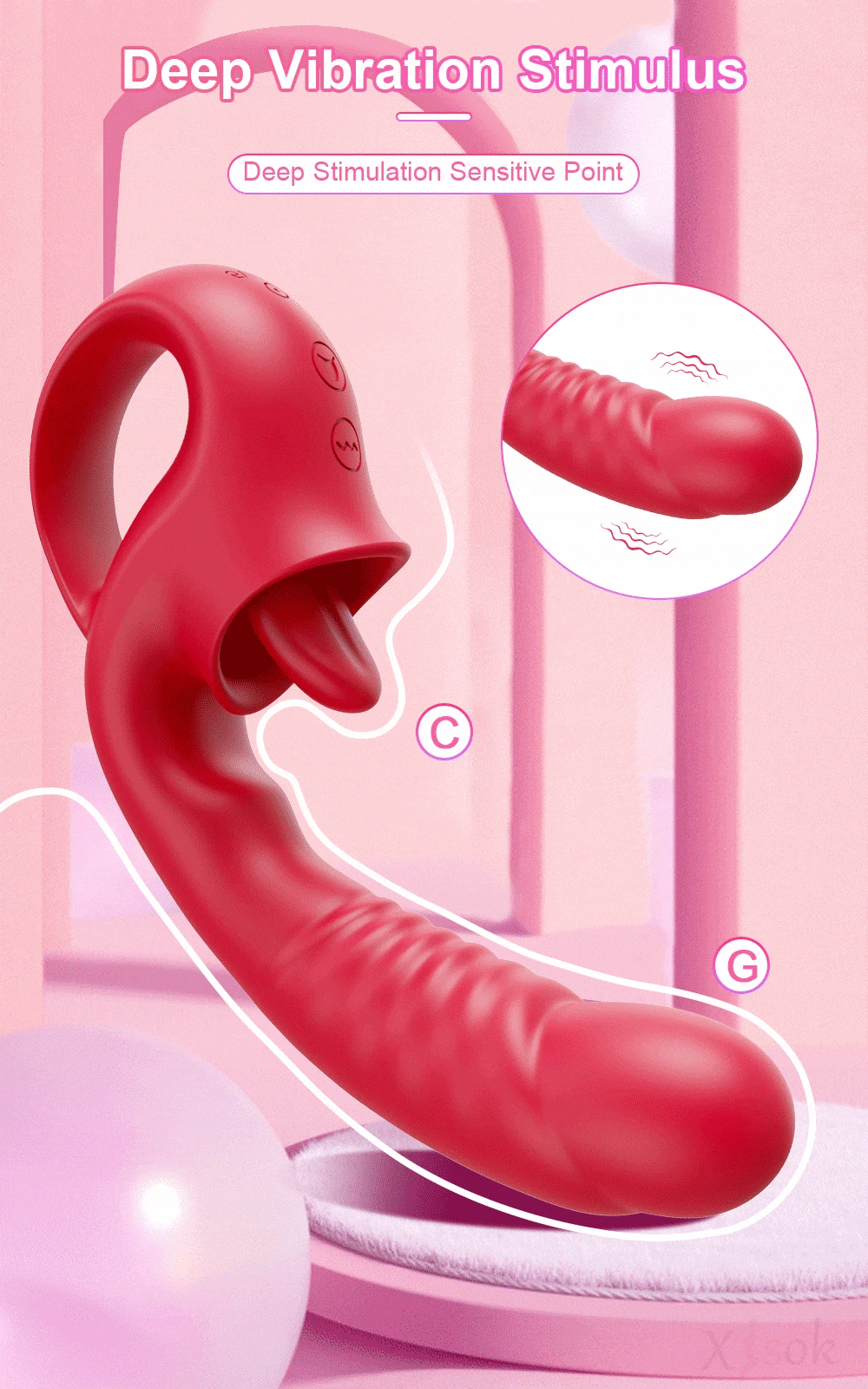 Dương Vật Giả Đa Năng Lưỡi Liếm Kích Thích Mua Sắm Ngay